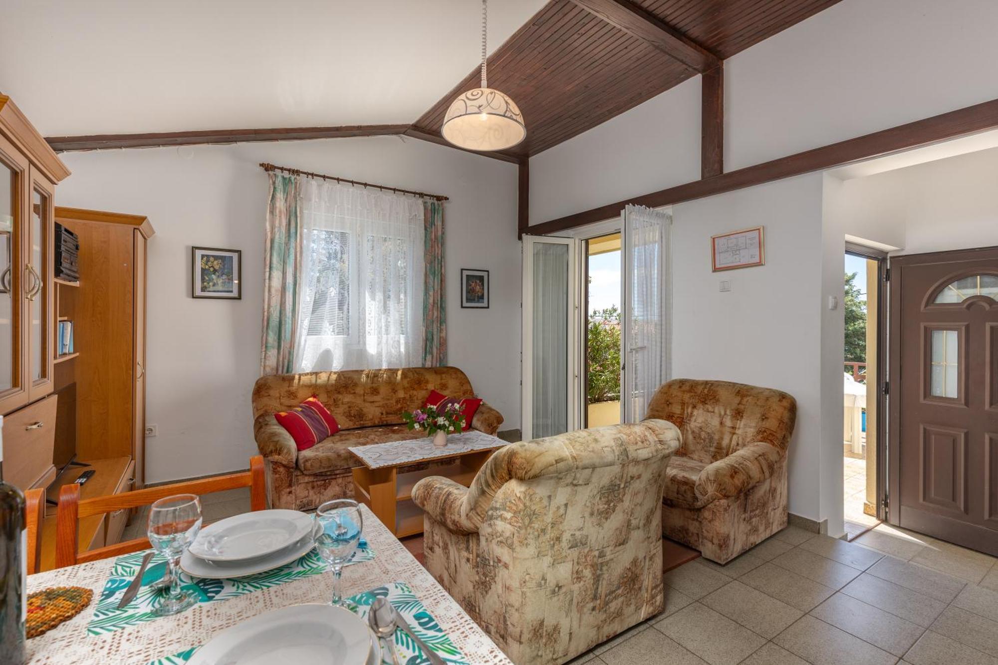 Beachfront House Nada - Happy Rentals Karlobag Ngoại thất bức ảnh